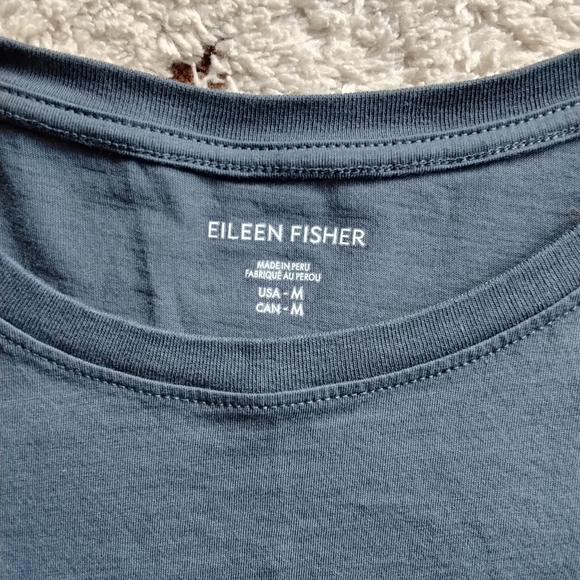 Eileen Fisher Pima Cotton T-Shirt - Picture 2 of 3